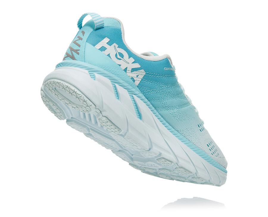 Hoka Australia One One Clifton 6 - Womens Walking Shoes Blue/White - GDJNY-3186